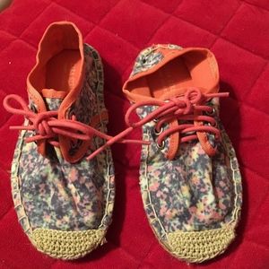 Zara Floral Espadrilles (never used) US Size7